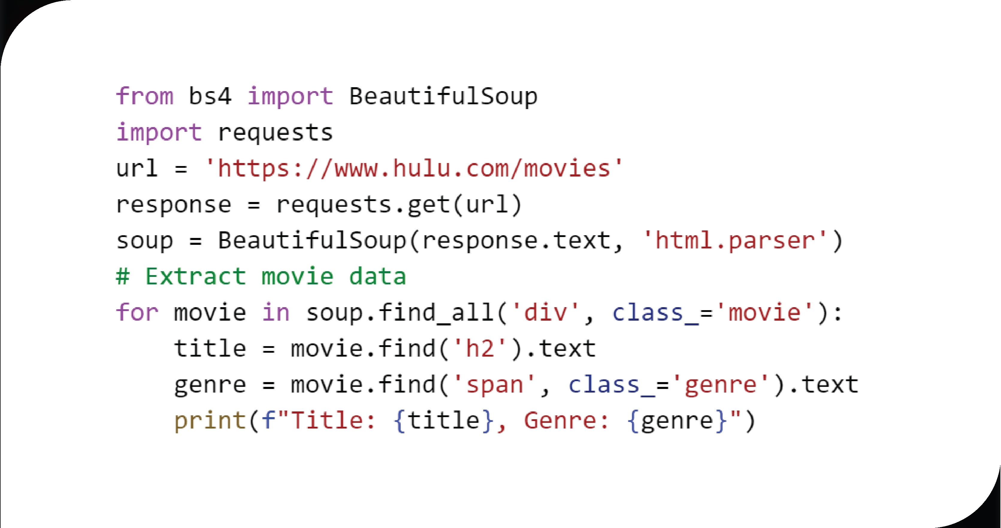 BeautifulSoup