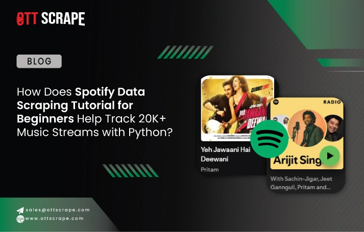 How Does Spotify Data Scraping Tutorial for Beginners Help Track 20K+ Music Streams with Python?